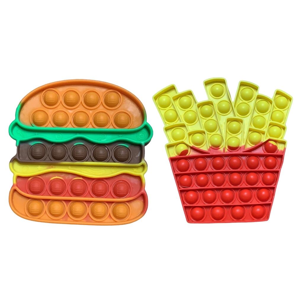 Hamburger & Fries Popits Set of 2